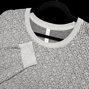 Stylus Sweater Mens XXL (Slim Fit) Heather Grey‎ Print Crewneck Pullover NEW